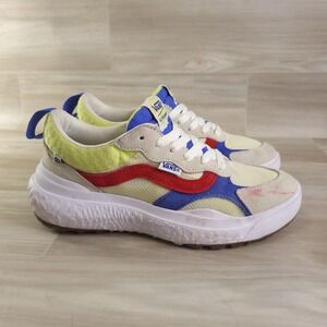 Vans UltraRange VR3 Shoes Women 6 Multicolor Suede Colorblock Cush Sneakers